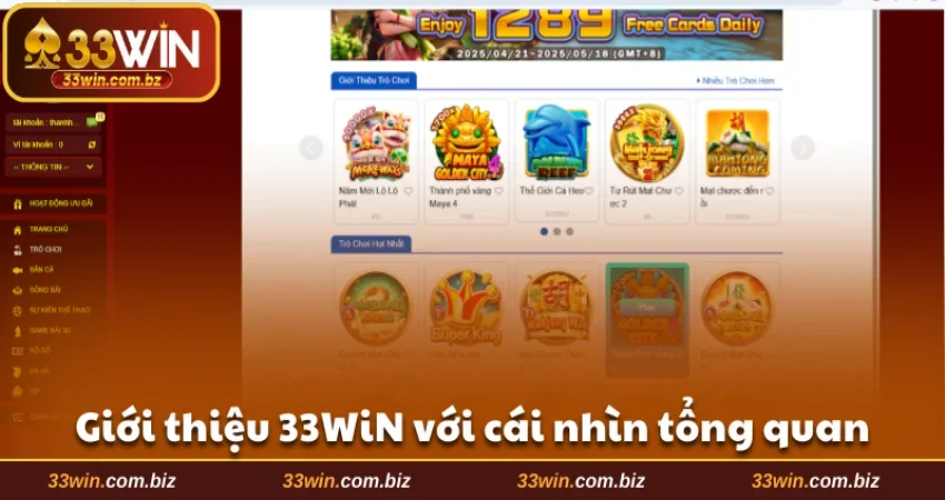 Giới thiệu 33WIN với cái nhìn tổng quan