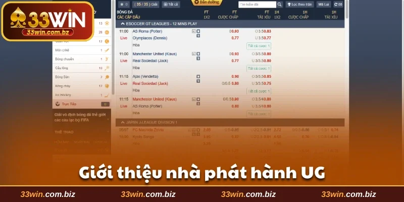 Giới thiệu nhà phát hành UG