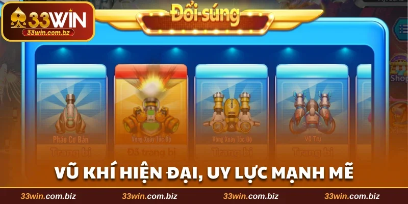 Vũ khí được thiết kế hiện đại, uy lực mạnh mẽ