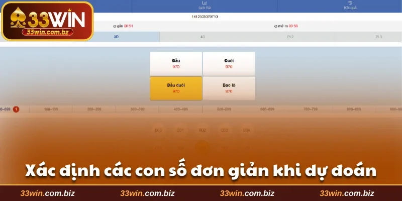 Xác định các con số đơn giản khi dự đoán