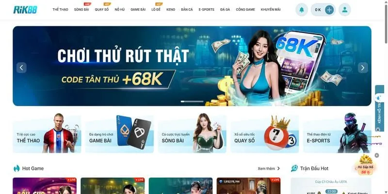 Rik88 - Nhà Cái Đặc Sắc Quy Tụ 500+ Siêu Phẩm Đình Đám